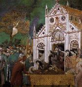 GIOTTO di Bondone St. Francis Mourned by St. Clare Spain oil painting artist